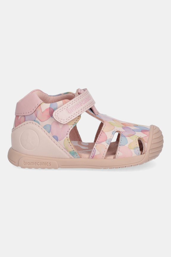 Biomecanics sandale din piele pentru copii 252110 bej SS25