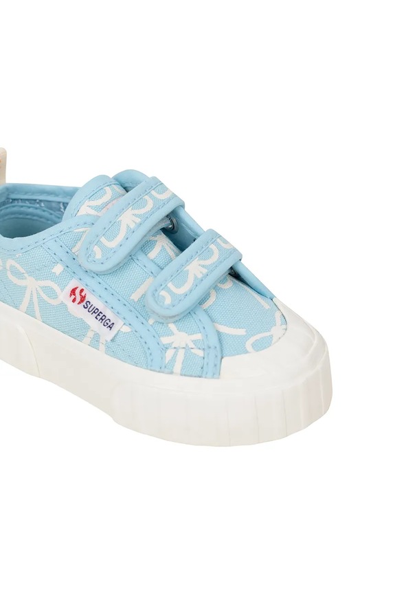 Tinycottons gyerek sportcipő BOWS SNEAKERS X SUPERGA SS25.904 kék