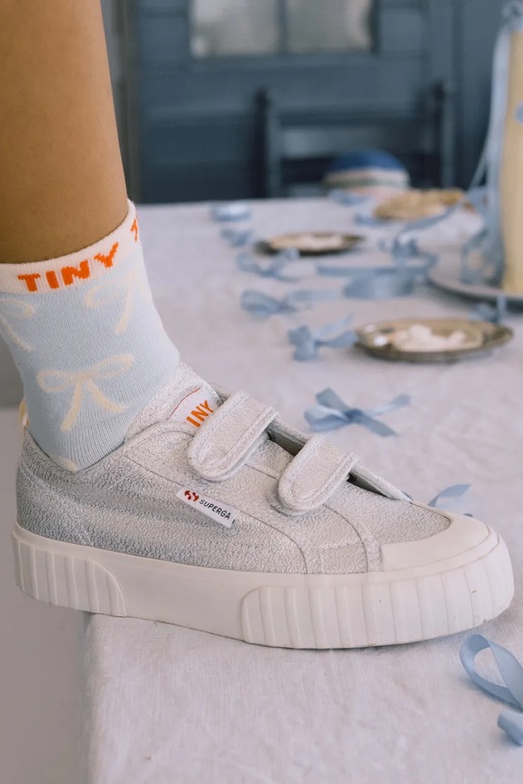 Tinycottons teniși copii METALLIC SNEAKERS X SUPERGA SS25.911