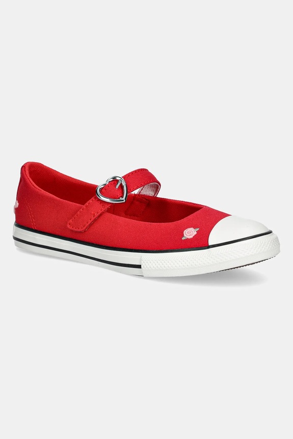 Converse tenisi copii Chuck Taylor All Star Dainty Mary Jane mic de statură rosu A12731C