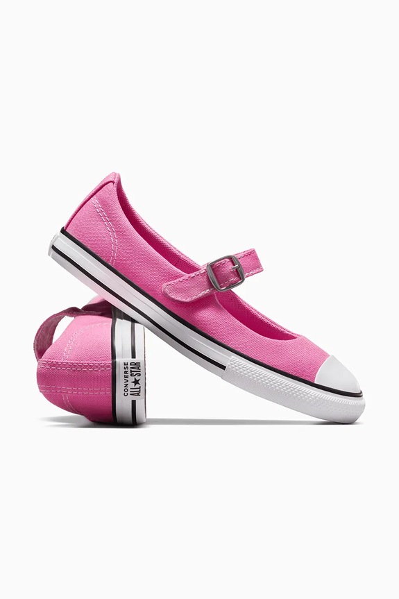 Παιδικά πάνινα παπούτσια Converse Chuck Taylor All Star Dainty Mary Jane ροζ A12730C