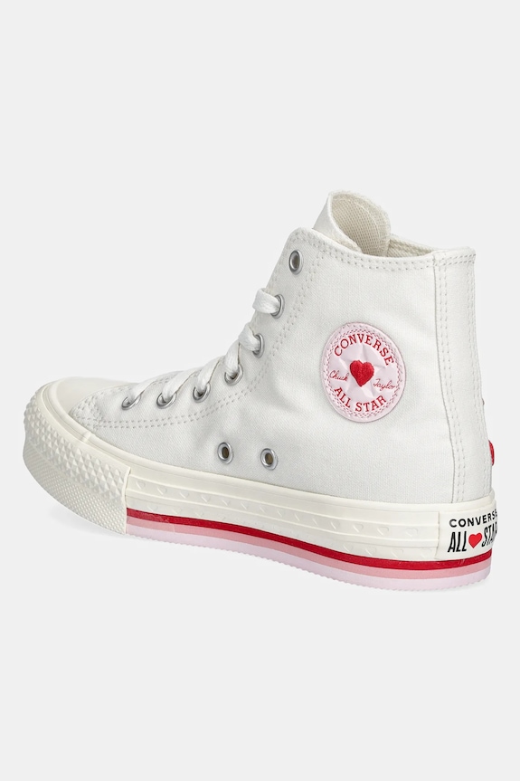 Dziewczynka Converse trampki dziecięce Chuck Taylor All Star EVA Lift A10717C biały