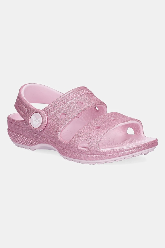 Σανδάλια Crocs CLASSIC GLITTER SANDAL συνθετικό ροζ 207983.CROCS.CLASSIC.GL