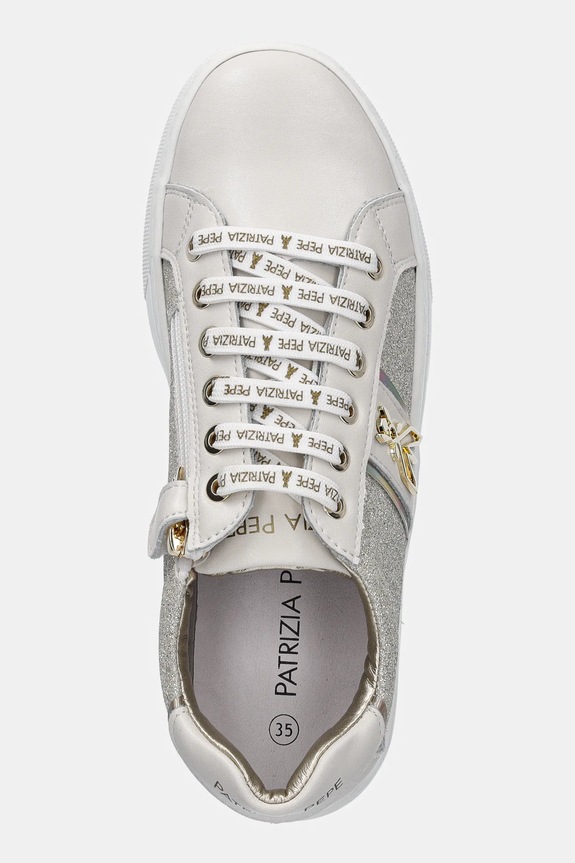 Sneakers παπούτσια Patrizia Pepe Girl μπεζ PPJ301