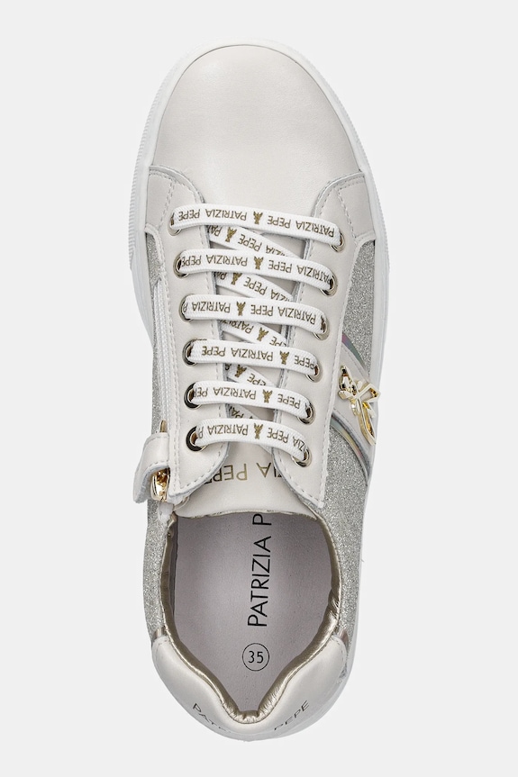 Sneakers παπούτσια Patrizia Pepe Girl μπεζ PPJ301