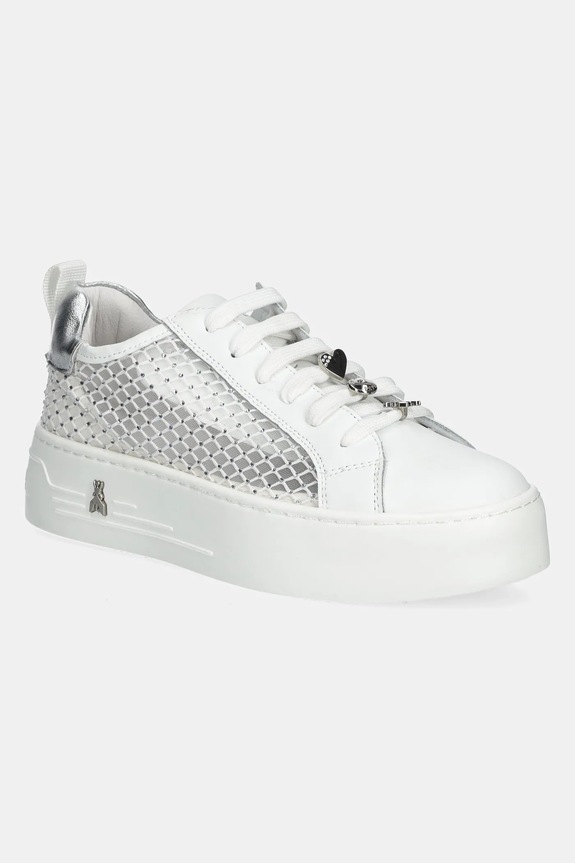 Patrizia Pepe Girl sneakersy tekstylny biały PPJ308