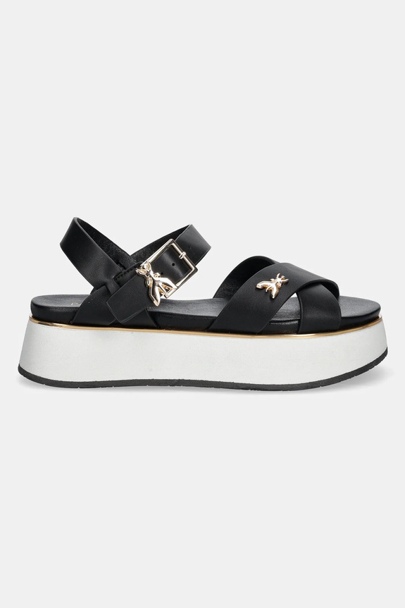 Patrizia Pepe Girl sandały skórzane PPJ334 czarny SS25