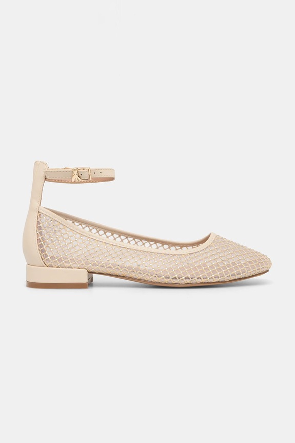 Patrizia Pepe Girl baleriny PPJ340 beżowy SS25