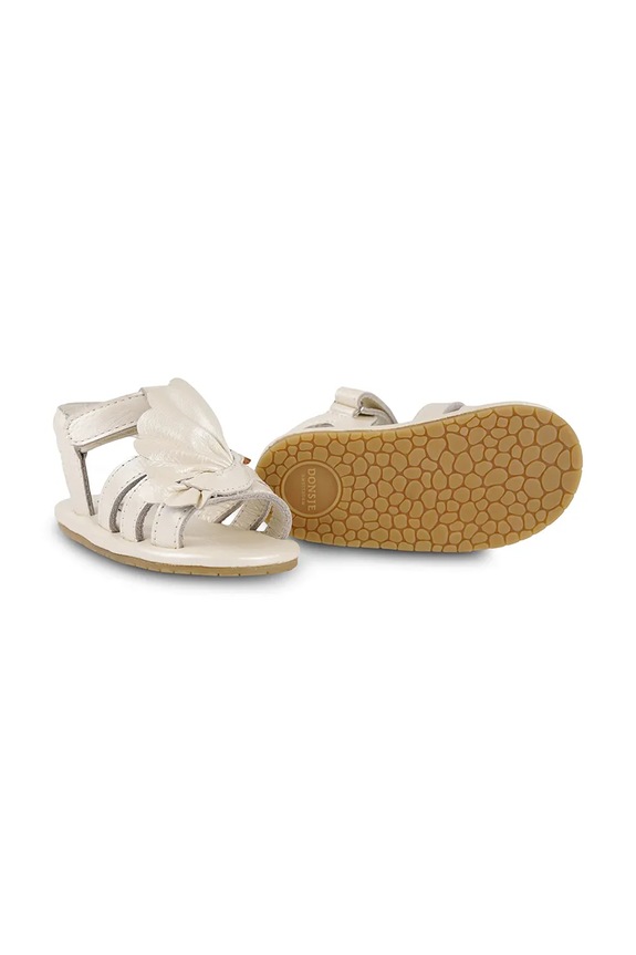 Detské kožené sandále Donsje Filoe Sandals Dove 1040901 biela SS25