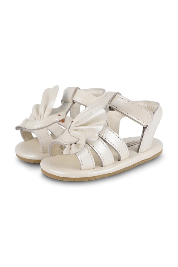 Detské kožené sandále Donsje Filoe Sandals Dove biela 1040901