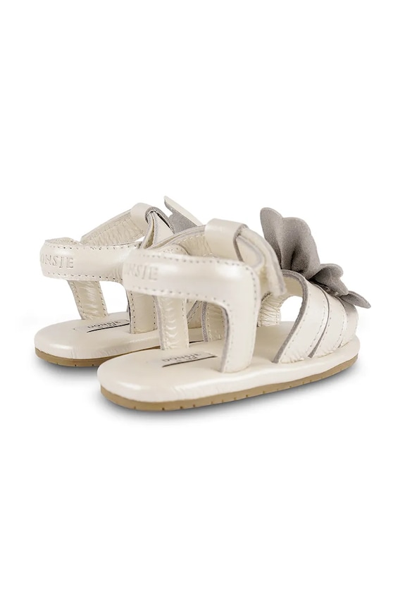 Detské kožené sandále Donsje Filoe Sandals Dove 1040901 biela