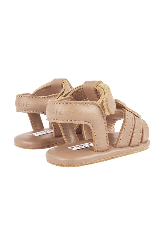 Dievča Detské kožené sandále Donsje Stelloux Sandals Bride 1041301 béžová