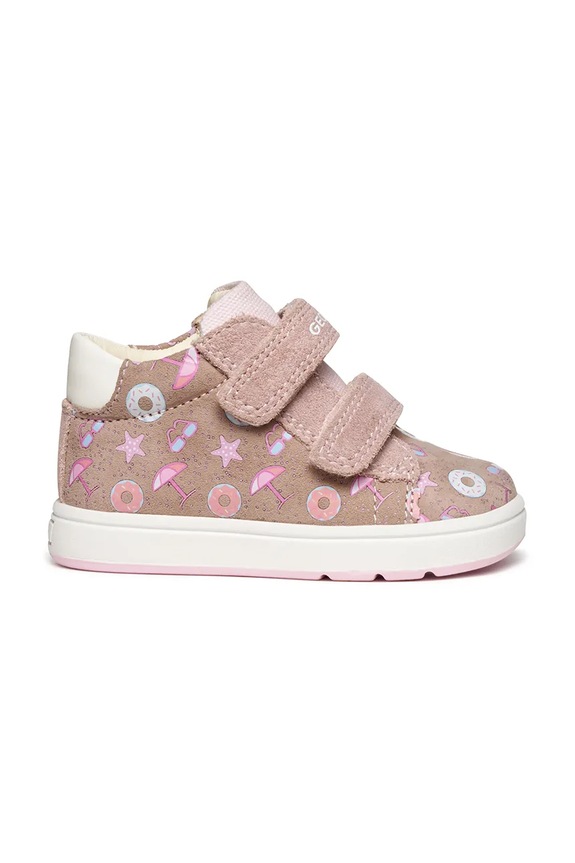 Geox sneakersy zamszowe dziecięce BIGLIA B044CC.00720 różowy SS25