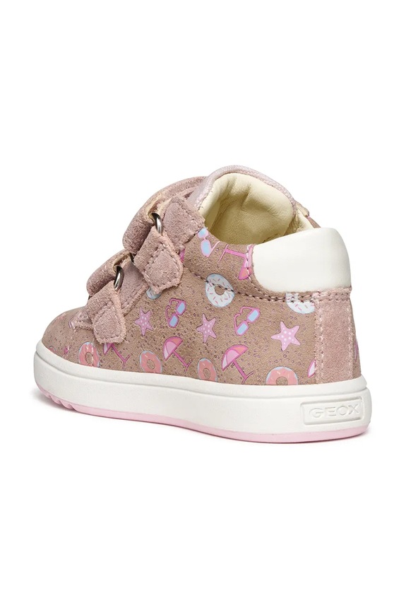 Geox sneakersy zamszowe dziecięce BIGLIA różowy B044CC.00720