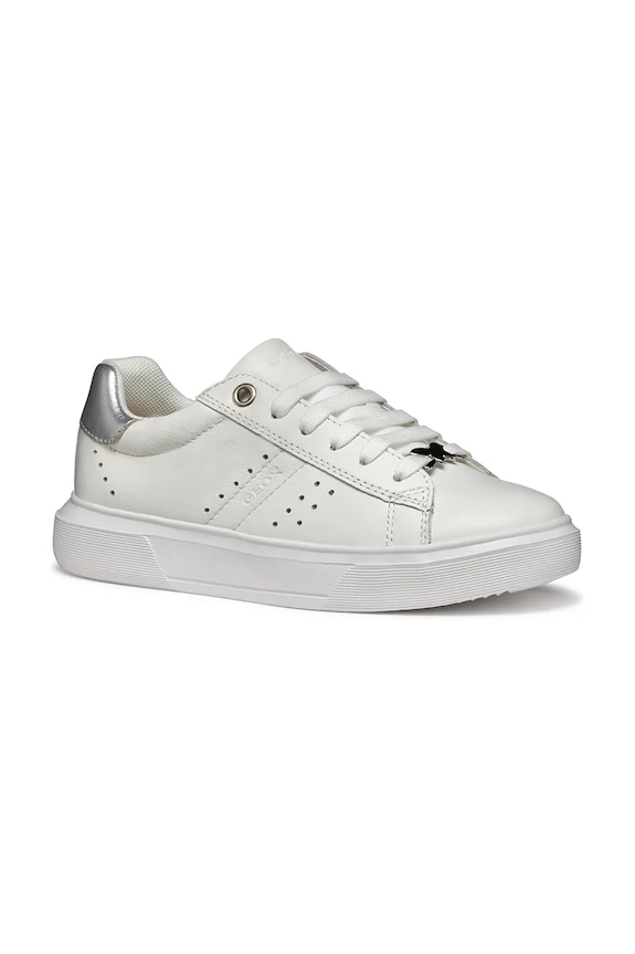 Dětské sneakers boty Geox NETTUNO přírodní kůže stříbrná J45GCB.085BC.28.35