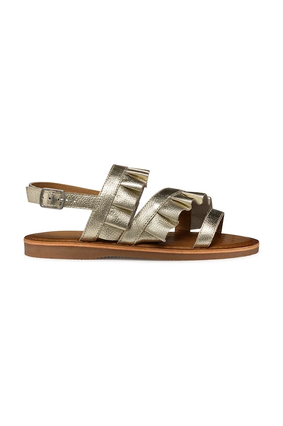 Otroški usnjeni sandali Geox EOLIE J55BSB.00044.28.35 zlata SS25