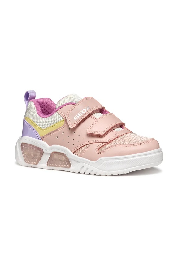 Dětské sneakers boty Geox ILLUMINUS textilní růžová J55HPA.0ASBU.36.38