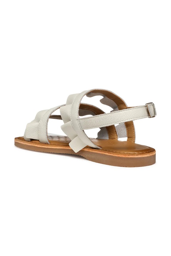 Geox sandale din piele pentru copii EOLIE alb J55BSB.00085.28.35
