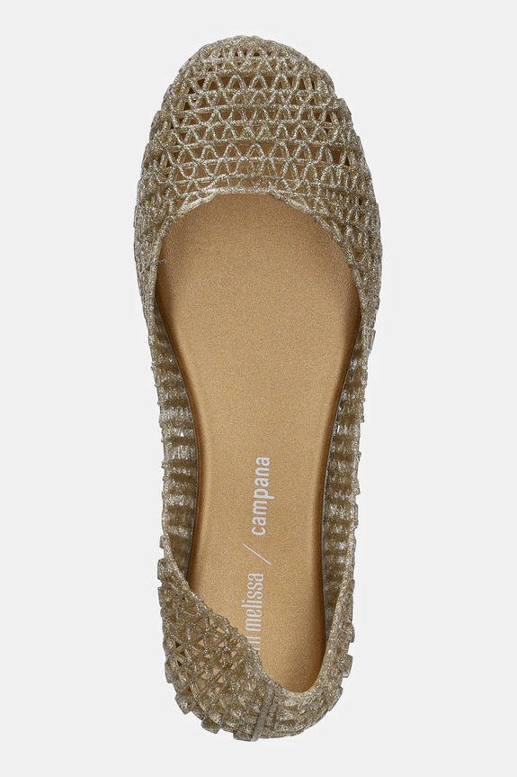 Otroške balerinke Melissa CAMPANA PAPEL zlata M.32996