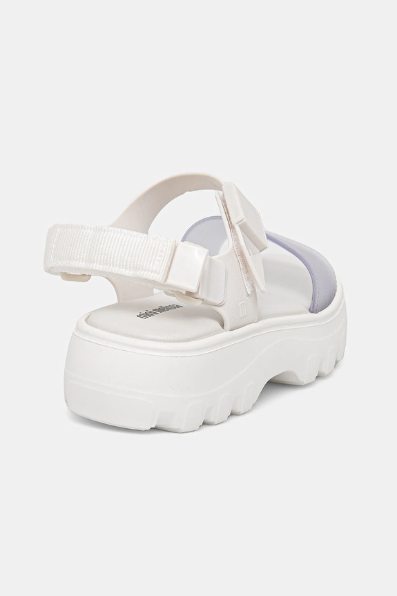 Dziewczynka Melissa sandały na platformie dziecięce KICK OFF SANDAL M.35692 biały