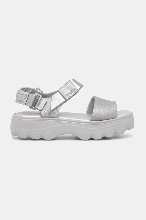 Melissa sandały na platformie dziecięce KICK OFF SANDAL M.35692 srebrny SS26