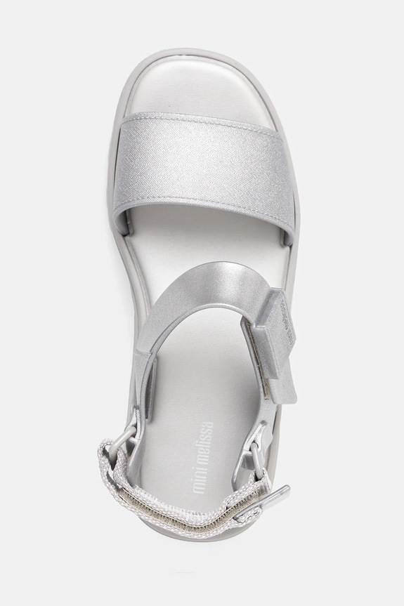 Melissa sandały na platformie dziecięce KICK OFF SANDAL srebrny M.35692