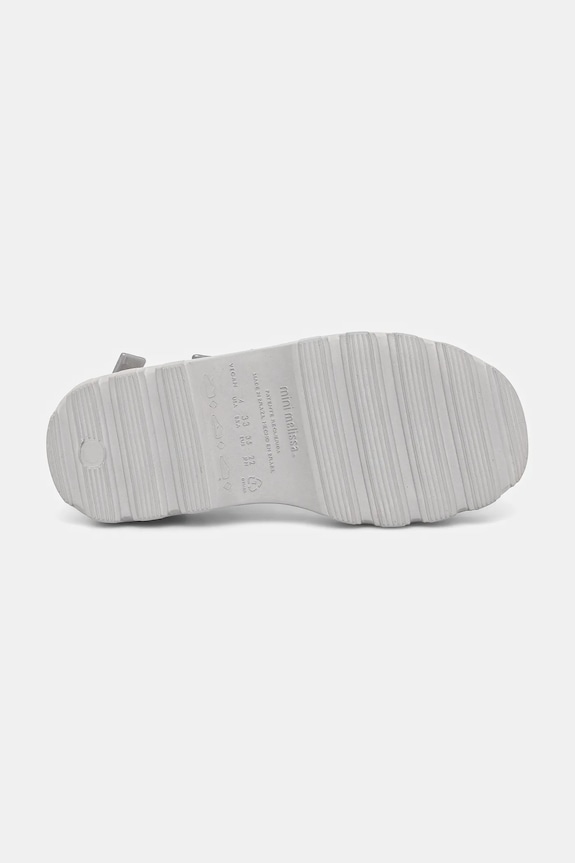 Melissa sandały na platformie dziecięce KICK OFF SANDAL M.35692 srebrny