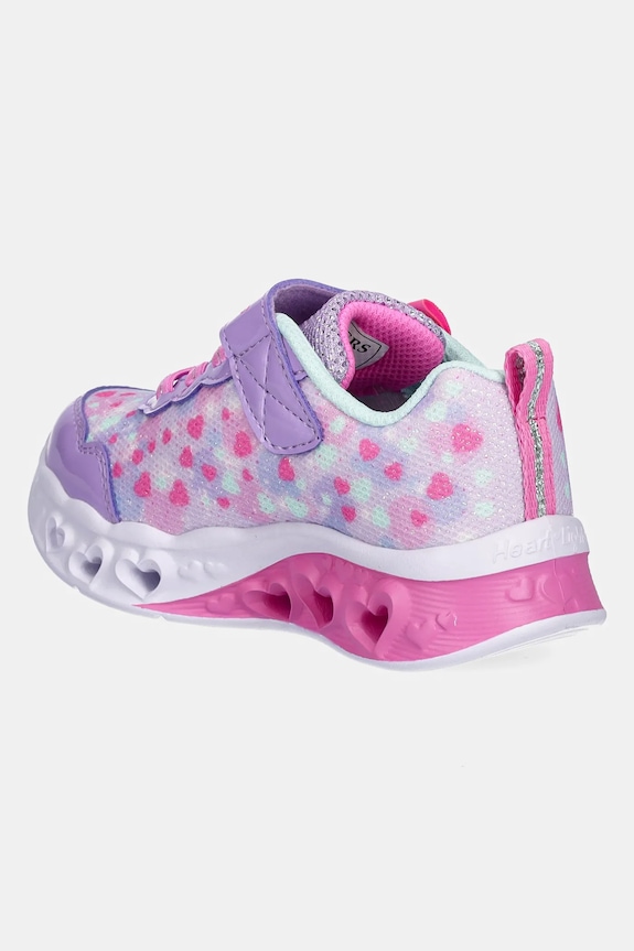 Djevojčice Dječje tenisice Skechers FLUTTER HEART LIGHTS 302691N ljubičasta