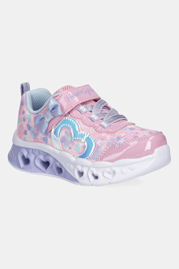 Dječje tenisice Skechers FLUTTER HEART LIGHTS tekstil roza 302691N