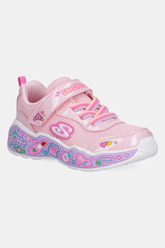Παιδικά sneakers Skechers PLAY SCENE συνθετικό ροζ 303158N