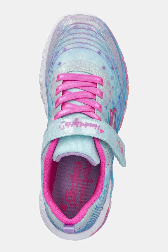 Skechers sneakersy dziecięce ETERNAL HEART LIGHTS turkusowy 302696L