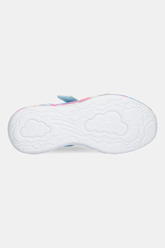 Skechers sneakersy dziecięce ETERNAL HEART LIGHTS 302696L turkusowy