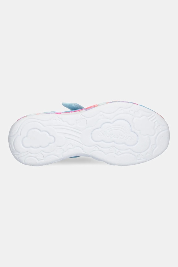 Skechers sneakersy dziecięce ETERNAL HEART LIGHTS 302696L turkusowy