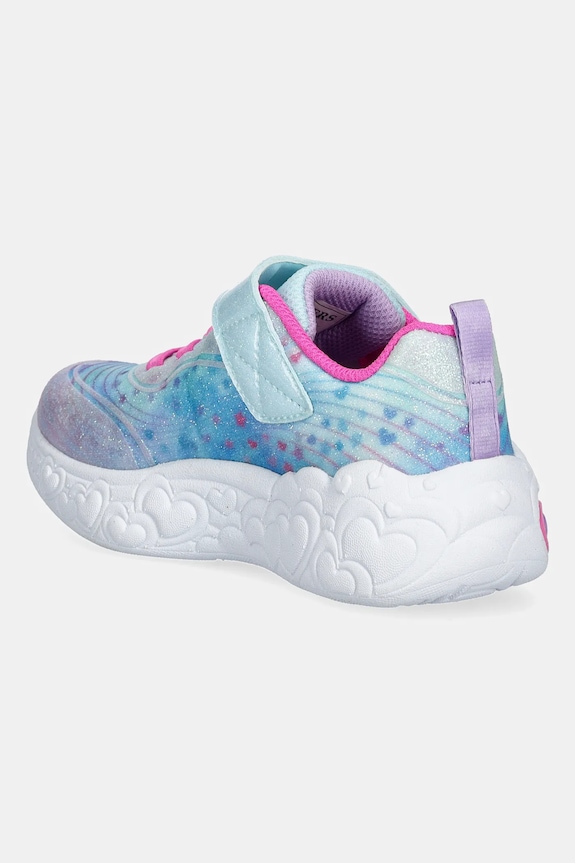 Lány Skechers gyerek sportcipő ETERNAL HEART LIGHTS 302696N türkiz