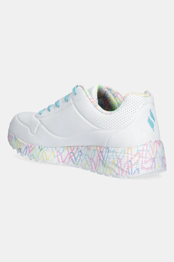 Fete Skechers sneakers UNO LITE 314976L.PPYA alb