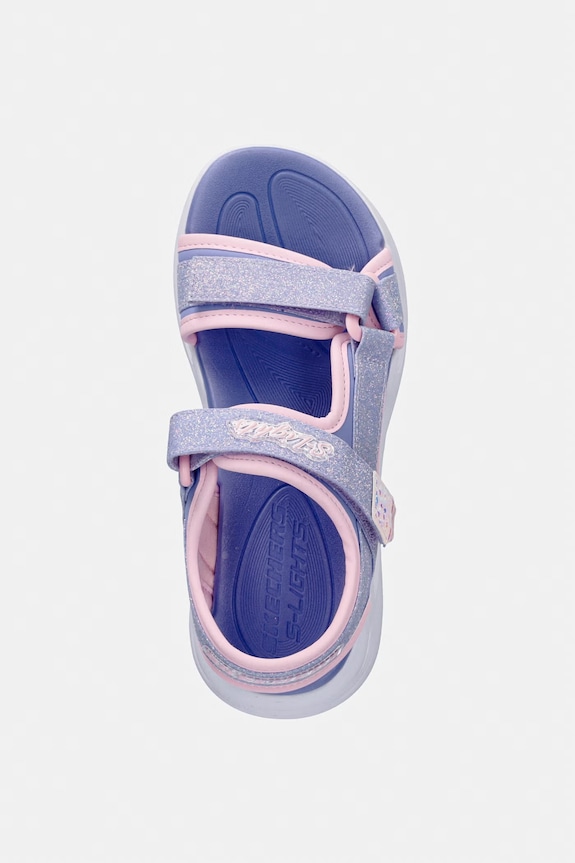 Skechers sandále detské SOLA GLOW SANDAL fialová 303024L