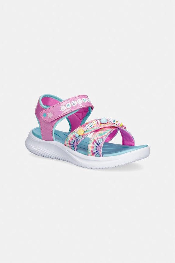 Skechers sandali per bambini JUMPSTERS SANDAL - TIE DYE BF rosa 303045L