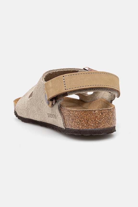 Chłopiec Birkenstock sandały zamszowe dziecięce Milano 1029471.24.35 beżowy