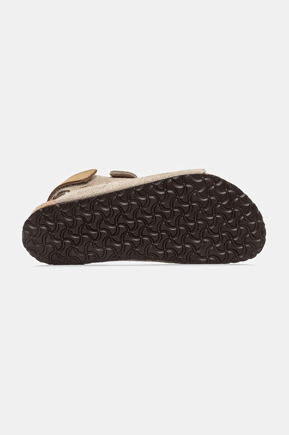 Birkenstock sandały zamszowe dziecięce Milano 1029471.24.35 beżowy