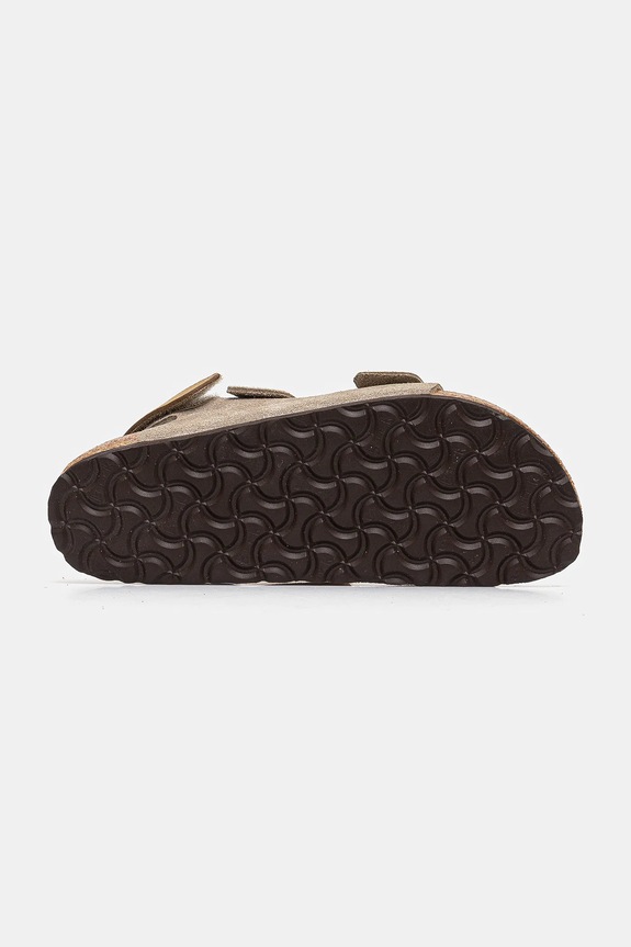 Birkenstock sandały zamszowe dziecięce Milano beżowy 1029471.36.39