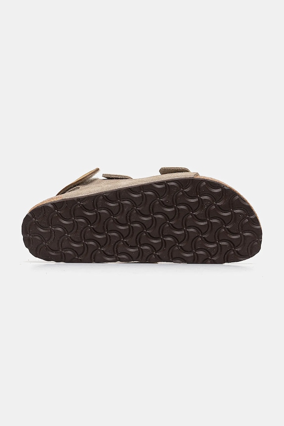 Birkenstock sandały zamszowe dziecięce Milano beżowy 1029471.36.39