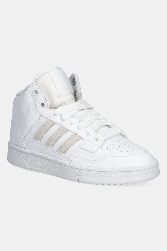 adidas Originals sneakers pentru copii RAPID COURT MID piele alb JR0190