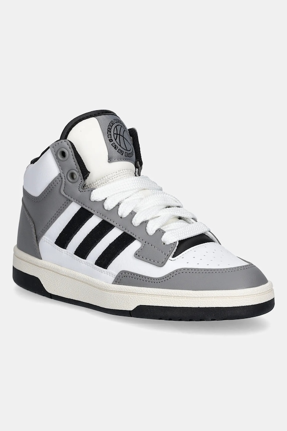 Detské tenisky adidas Originals RAPID COURT MID semišová koža sivá JR0191