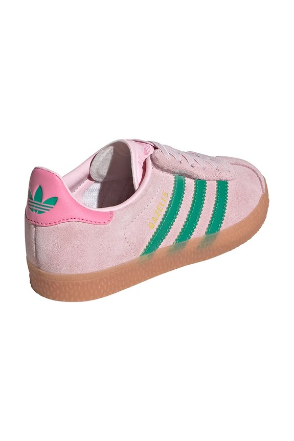 Băieți adidas Originals sneakers de piele întoarsă pentru copii GAZELLE JQ7837 roz
