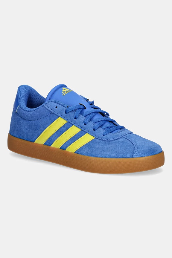 Tenisice od brušene kože adidas VL COURT 3.0 imitacija zrnate kože plava JH8723