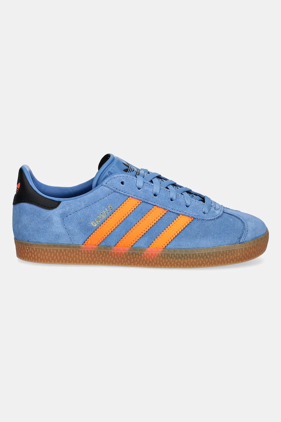 Otroške superge iz semiša adidas Originals GAZELLE JP7124 modra SS26