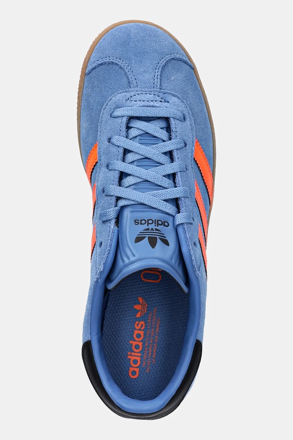 Otroške superge iz semiša adidas Originals GAZELLE modra JP7124