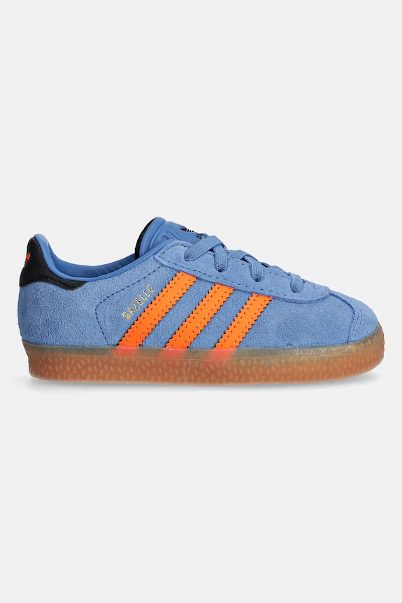 Detské semišové tenisky adidas Originals GAZELLE JP7134 modrá SS26