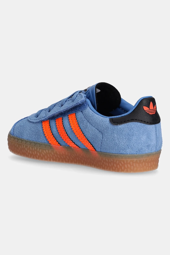 Chlapec Detské semišové tenisky adidas Originals GAZELLE JP7134 modrá