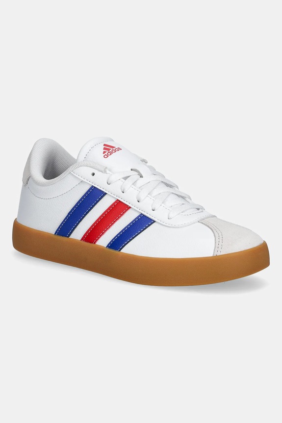 Παιδικά sneakers adidas VL COURT 3.0 απομίμηση λείου δέρματος λευκό JH8721